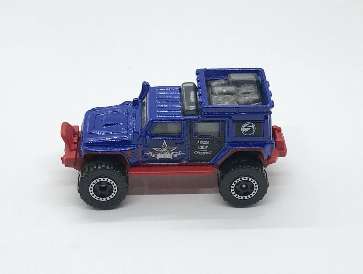 Matchbox Blue and Gray Jeep Wrangler Superlift (2011)