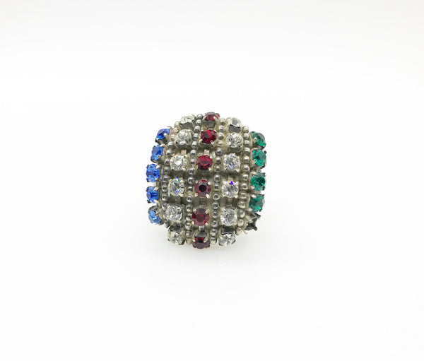 Rare Showstopper Multi-Color Lagerfeld- Tiziani Estate Couture Ring