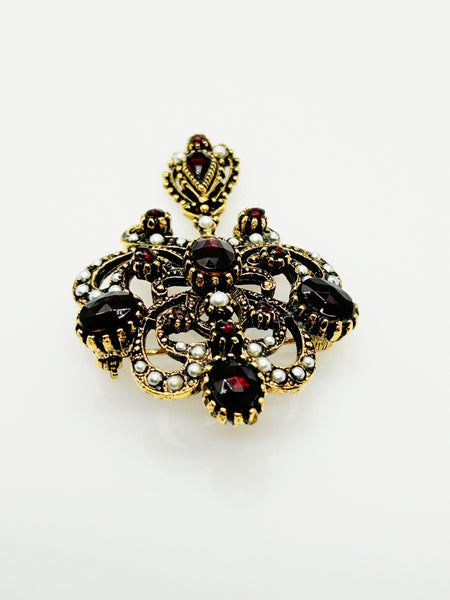 Vintage Victorian Revival ART Brooch