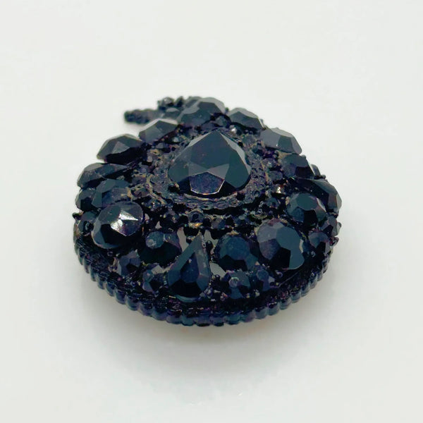 Wonderful Vintage "Art" Black Brooch in Paisley Shape