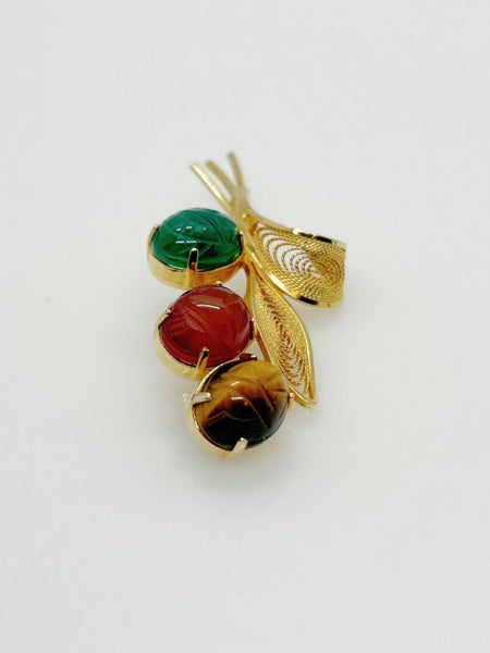 Burt Cassell 1/20th 12K Scarab Brooch