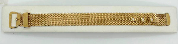 Crown Trifari Vintage Gold Mesh Buckle Bracelet - Lamoree’s Vintage