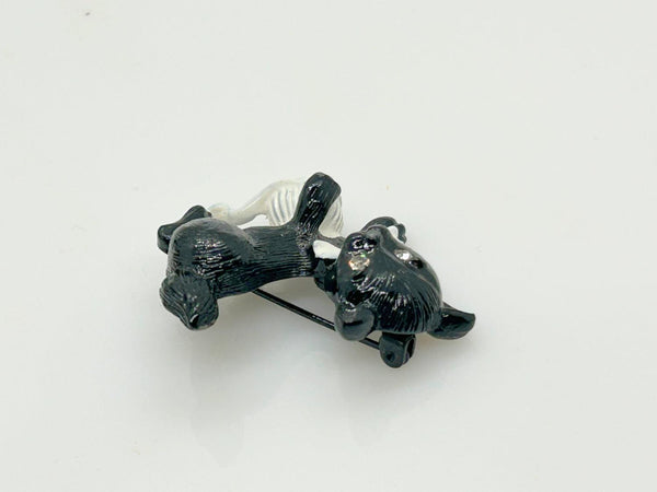 Vintage Gerry's Black Kitten with Yarn Brooch