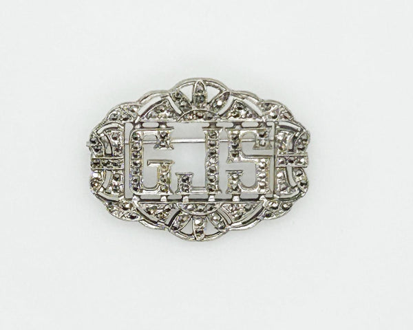 Vintage Initial GJS Brooch