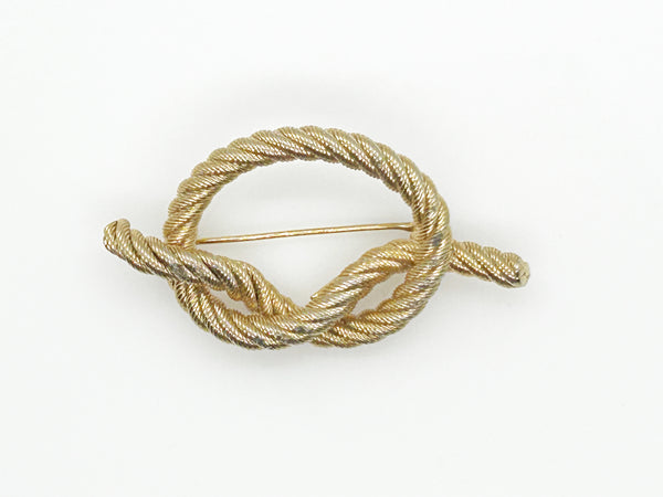 Vintage Golden Knot Brooch