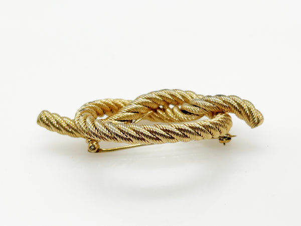 Vintage Golden Knot Brooch