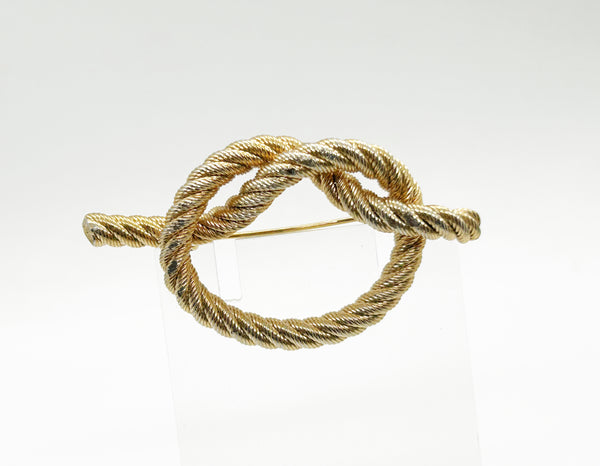 Vintage Golden Knot Brooch