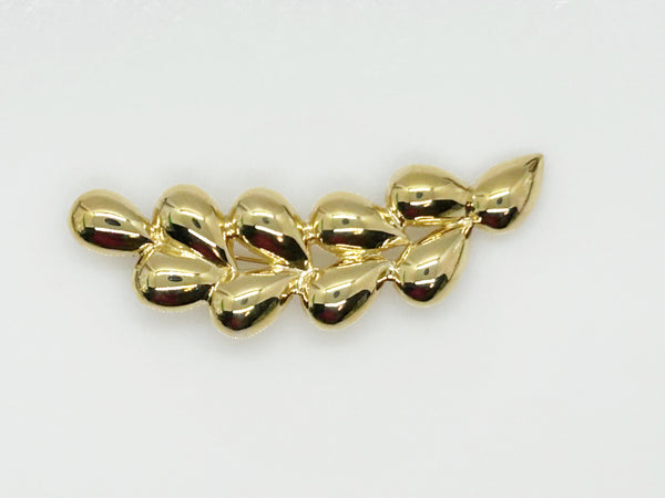 Gleaming Trifari Abstract Gold Brooch