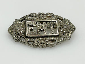 Initial EMT Brooch - Lamoree’s Vintage