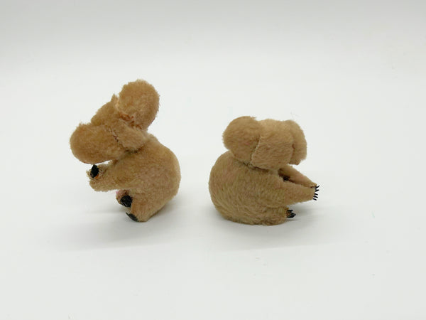 Set of Two 1970s Vintage Tiny Koala Bear Pencil Hugger Clips