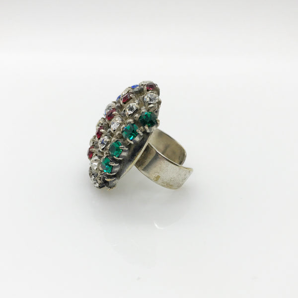 Rare Showstopper Multi-Color Lagerfeld- Tiziani Estate Couture Ring