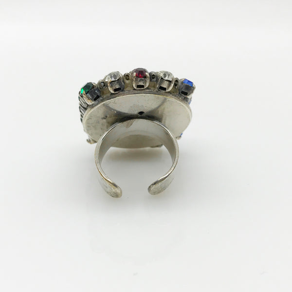 Rare Showstopper Multi-Color Lagerfeld- Tiziani Estate Couture Ring