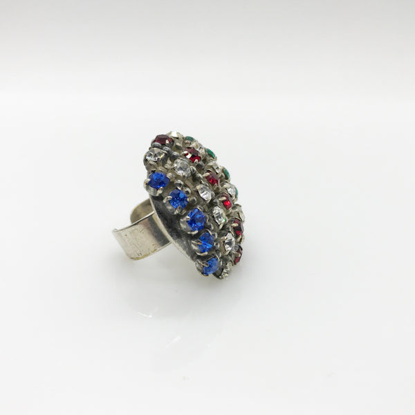 Rare Showstopper Multi-Color Lagerfeld- Tiziani Estate Couture Ring