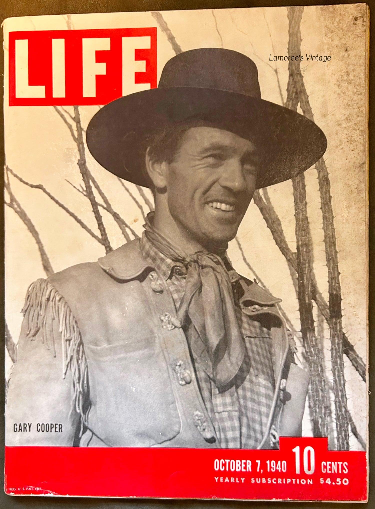Life Magazine October 7, 1940 - Lamoree’s Vintage