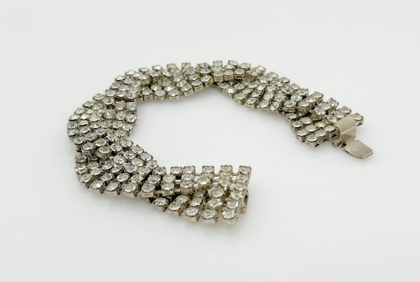 Luxurious Vintage Braided Rhinestone Bracelet - Lamoree’s Vintage