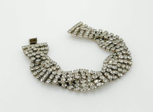 Luxurious Vintage Braided Rhinestone Bracelet - Lamoree’s Vintage