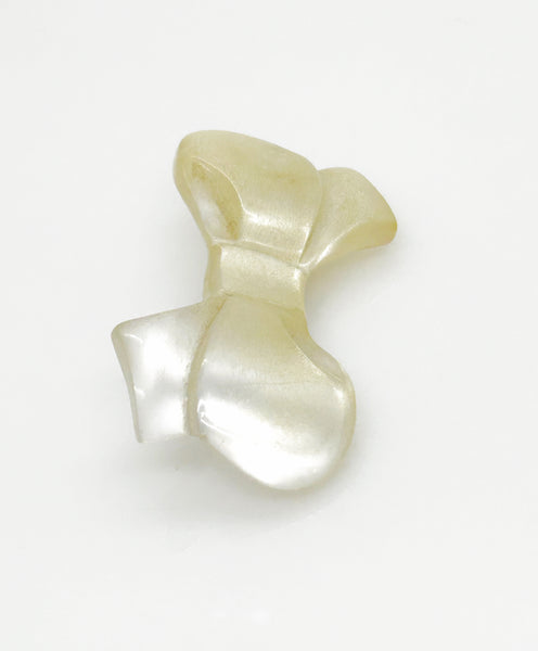 Luminous Vintage Mother of Pearl Bow Brooch