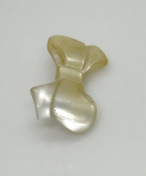 Vintage Mother of Pearl Bow Brooch