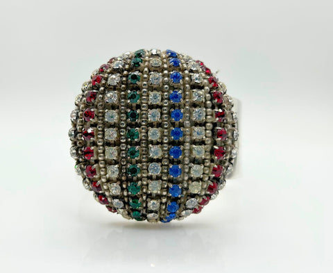 RARE Showstopper Multi-color Lagerfeld- Tiziani Estate Runway Couture Bracelet - Lamoree’s Vintage