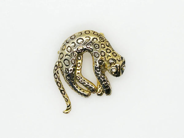 Vintage Panther Brooch with Articulated Tail