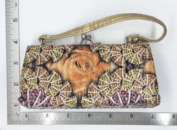 Mini Patterned Purse in Autumn Shades