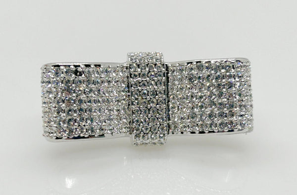 Swarovski Super Sparkling Flat Ribbon Brooch - Lamoree’s Vintage