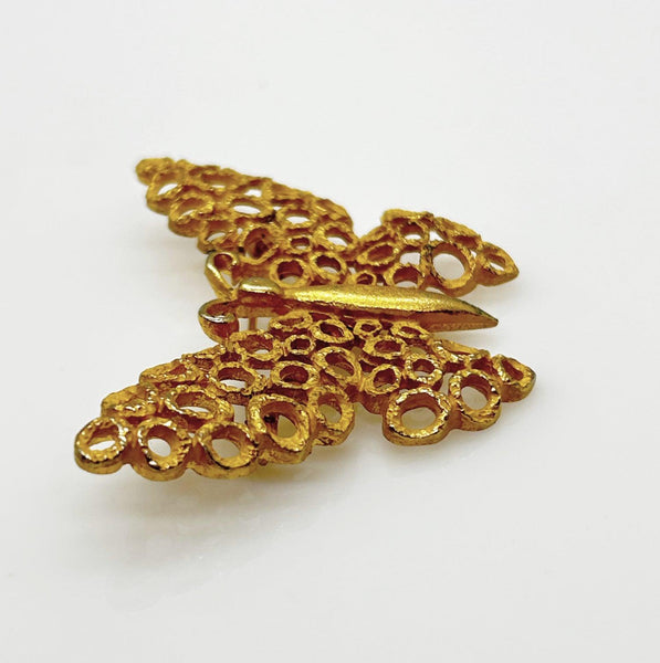 Textured Vintage Butterfly Brooch