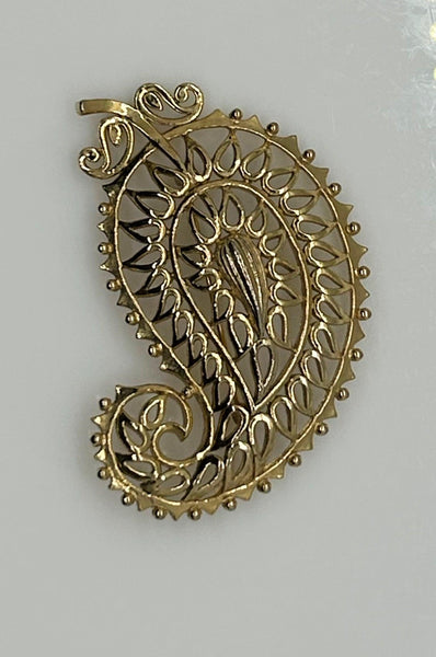 Vendome Gold Paisley Vintage Brooch - Lamoree’s Vintage