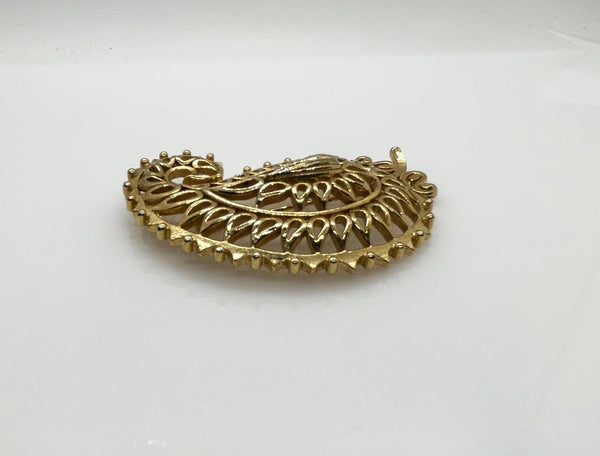 Vendome Gold Paisley Vintage Brooch - Lamoree’s Vintage