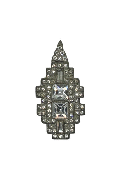 Vintage Art Deco Pendant with Crystals and Rhinestones - Lamoree’s Vintage