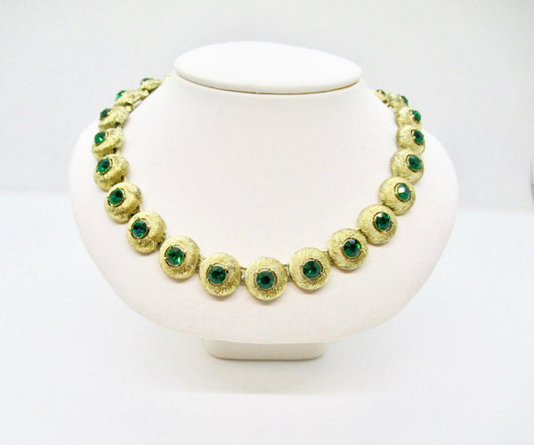 Vintage Necklace with Green Stones by STAR - Lamoree’s Vintage