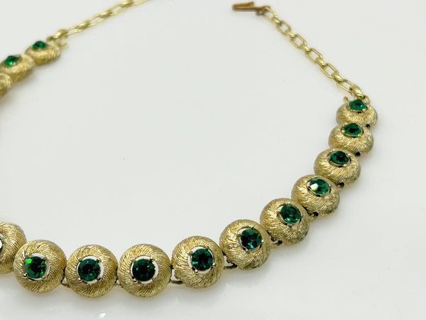 Vintage Necklace with Green Stones by STAR - Lamoree’s Vintage